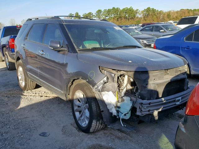 1FM5K8F87EGB89526 - 2014 FORD EXPLORER L GRAY photo 1