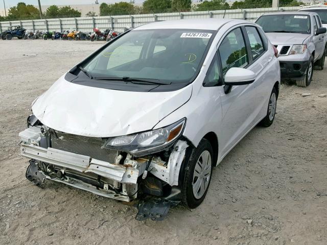 3HGGK5H41KM702505 - 2019 HONDA FIT LX WHITE photo 2