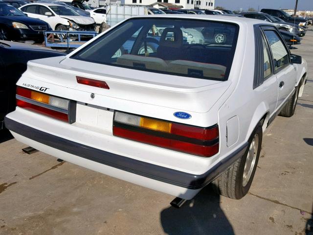 1FABP28M5GF299912 - 1986 FORD MUSTANG LX WHITE photo 4
