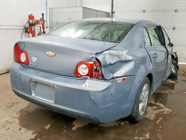 1G1ZG57B684277093 - 2008 CHEVROLET MALIBU LS BLUE photo 4