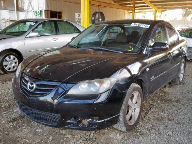 JM1BK123661464333 - 2006 MAZDA 3 S BLACK photo 2