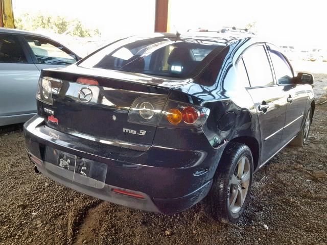 JM1BK123661464333 - 2006 MAZDA 3 S BLACK photo 4