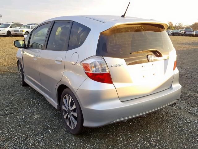 JHMGE8H56CS005130 - 2012 HONDA FIT SPORT SILVER photo 3