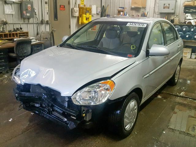 KMHCN46C09U295965 - 2009 HYUNDAI ACCENT GLS SILVER photo 2