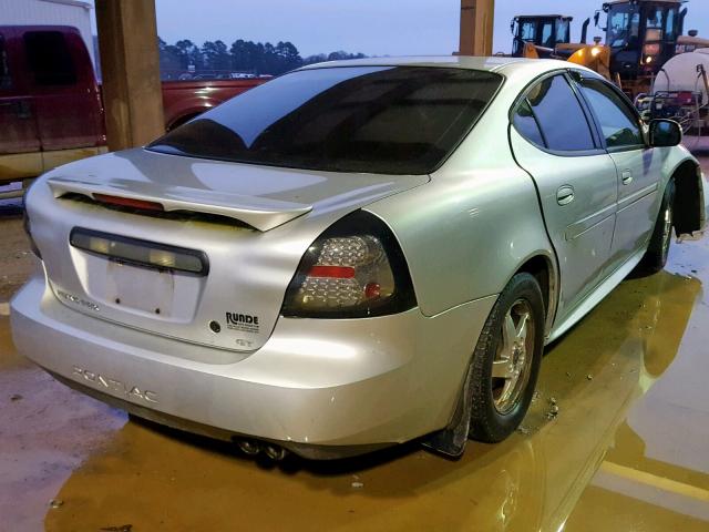 2G2WS522741291644 - 2004 PONTIAC GRAND PRIX ვერცხლისფერი ფოტო 4