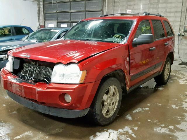 1J4HR48N95C518009 - 2005 JEEP GRAND CHER RED photo 2