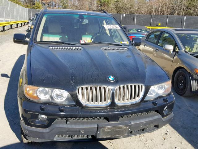 5UXFB53576LV24969 - 2006 BMW X5 4.4I BLACK photo 9