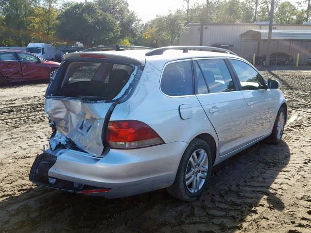 3VWPL7AJ9DM668367 - 2013 VOLKSWAGEN JETTA TDI SILVER photo 4