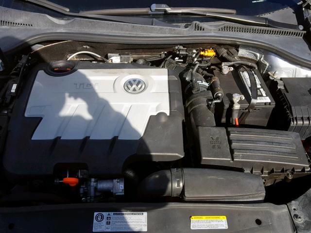 3VWPL7AJ9DM668367 - 2013 VOLKSWAGEN JETTA TDI SILVER photo 7