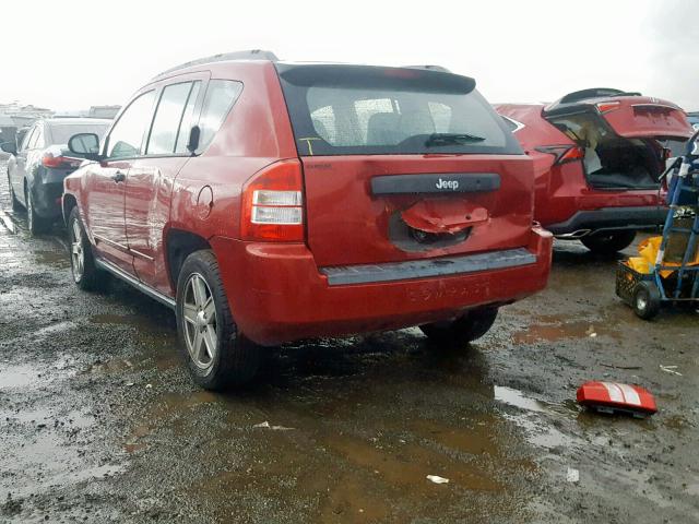 1J8FT47W68D714974 - 2008 JEEP COMPASS SP RED photo 3