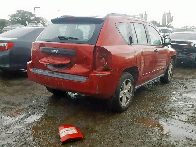 1J8FT47W68D714974 - 2008 JEEP COMPASS SP RED photo 4