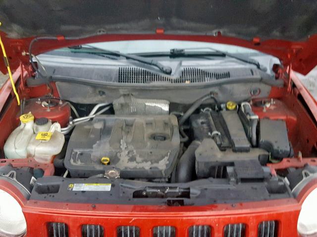 1J8FT47W68D714974 - 2008 JEEP COMPASS SP RED photo 7