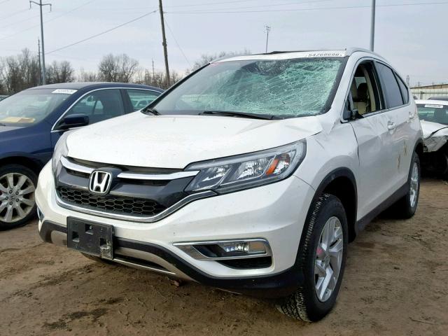 5J6RM4H71FL098686 - 2015 HONDA CR-V EXL WHITE photo 2