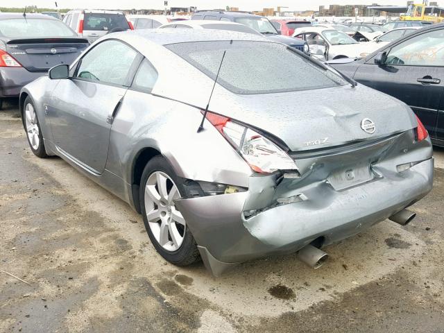 JN1AZ34E15M653036 - 2005 NISSAN 350Z COUPE CHARCOAL photo 3