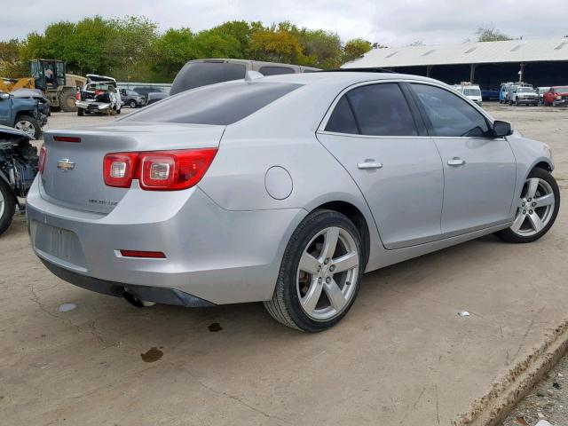 1G11J5SX6DF339818 - 2013 CHEVROLET MALIBU LTZ SILVER photo 4