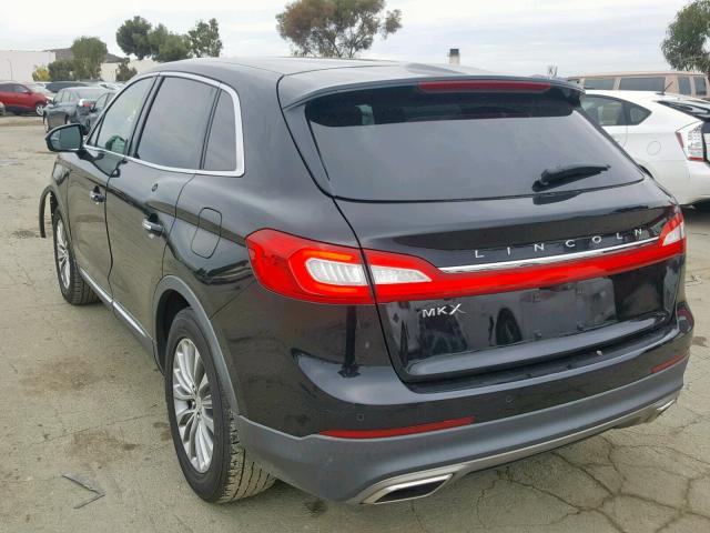 2LMTJ6KR5GBL25535 - 2016 LINCOLN MKX SELECT BLACK photo 3