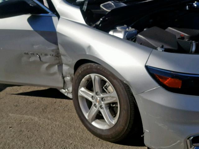1G1ZB5ST5JF292676 - 2018 CHEVROLET MALIBU LS SILVER photo 9