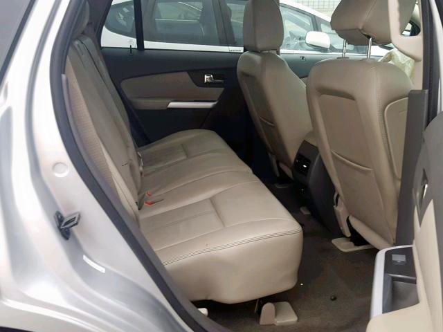 2FMDK3JC8DBA40767 - 2013 FORD EDGE SEL SILVER photo 6