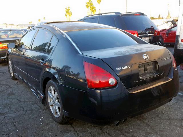 1N4BA41E75C814990 - 2005 NISSAN MAXIMA SE BLACK photo 3