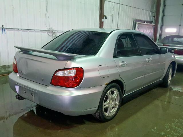 JF1GD29654H508354 - 2004 SUBARU IMPREZA WR SILVER photo 4