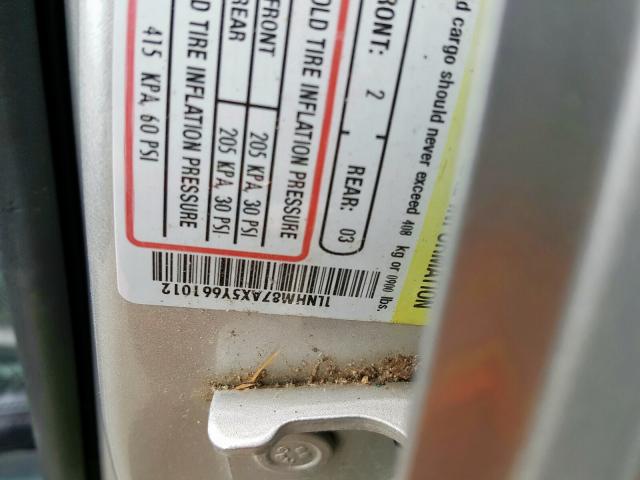 1LNHM87AX5Y661012 - 2005 LINCOLN LS 银色 照片 10