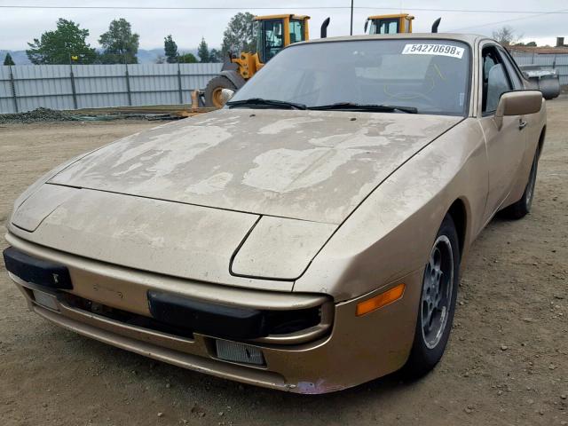 WP0AA0946GN450479 - 1986 PORSCHE 944 GOLD photo 2