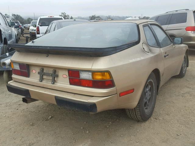 WP0AA0946GN450479 - 1986 PORSCHE 944 GOLD photo 4