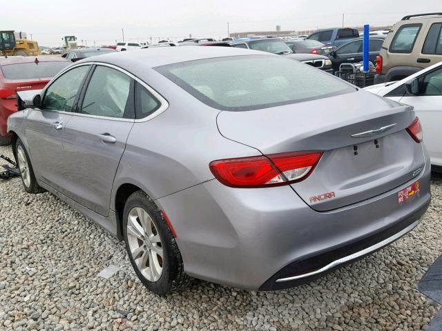 1C3CCCAB9FN604667 - 2015 CHRYSLER 200 LIMITE GRAY photo 3