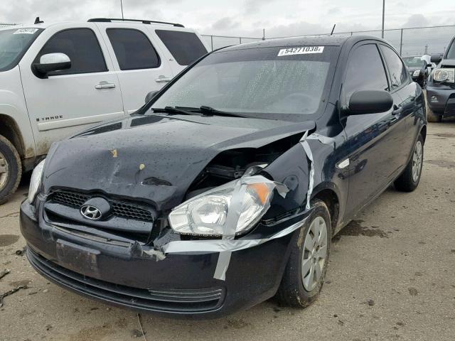 KMHCM3AC8AU163464 - 2010 HYUNDAI ACCENT BLU BLACK photo 2