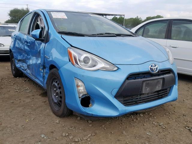 JTDKDTB32F1091782 - 2015 TOYOTA PRIUS C BLUE photo 1