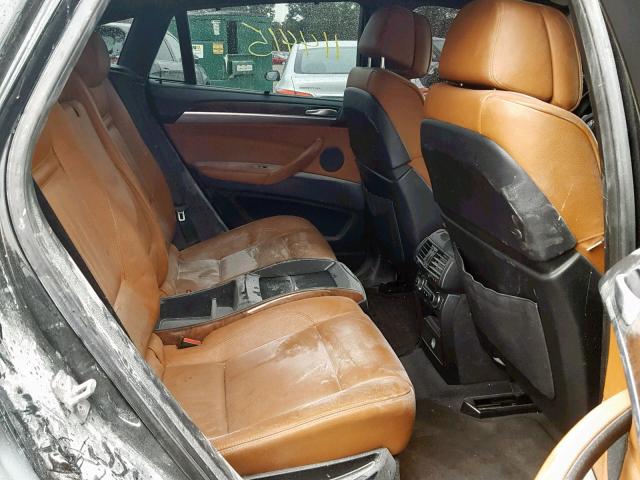 5UXFG2C53BLX06565 - 2011 BMW X6 XDRIVE3 BLACK photo 6