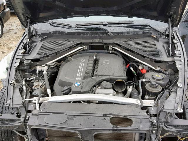 5UXFG2C53BLX06565 - 2011 BMW X6 XDRIVE3 BLACK photo 7