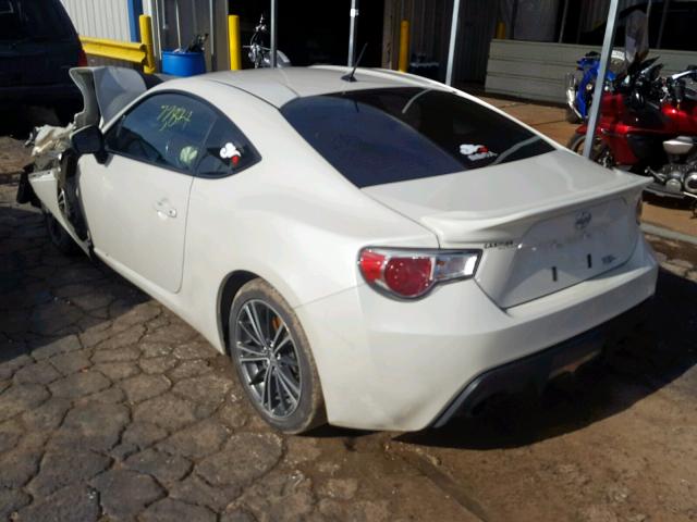 JF1ZNAA11E8709198 - 2014 TOYOTA SCION FR-S WHITE photo 3