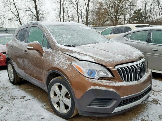 KL4CJASB3GB752718 - 2016 BUICK ENCORE BROWN photo 1