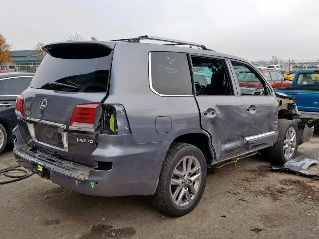 JTJHY7AXXE4154759 - 2014 LEXUS LX 570 SILVER photo 4