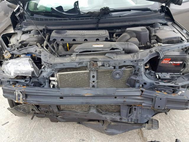 KNAFU4A27B5457185 - 2011 KIA FORTE EX GRAY photo 7