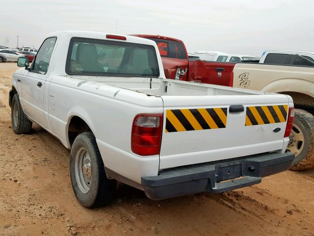 1FTYR10D94PB50056 - 2004 FORD RANGER WHITE photo 3