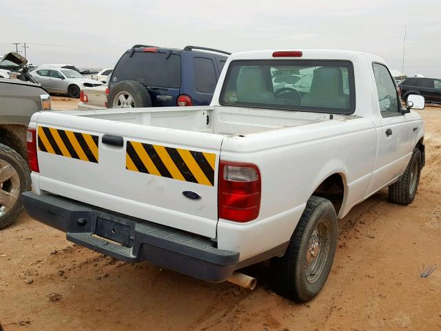 1FTYR10D94PB50056 - 2004 FORD RANGER WHITE photo 4