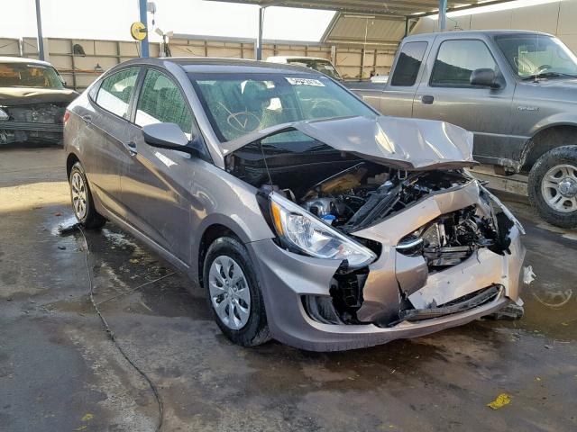 KMHCT4AEXHU391566 - 2017 HYUNDAI ACCENT SE GRAY photo 1