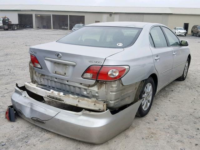 JTHBF30G830121951 - 2003 LEXUS ES 300 SILVER photo 4