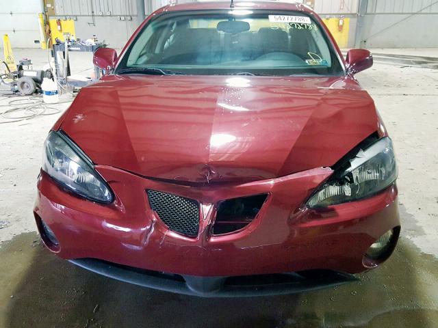 2G2WP522X51168620 - 2005 PONTIAC GRAND PRIX MAROON photo 9