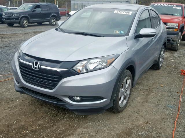 3CZRU6H55HM715082 - 2017 HONDA HR-V EX SILVER photo 2