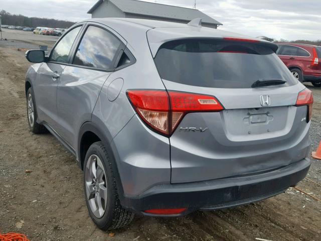 3CZRU6H55HM715082 - 2017 HONDA HR-V EX SILVER photo 3