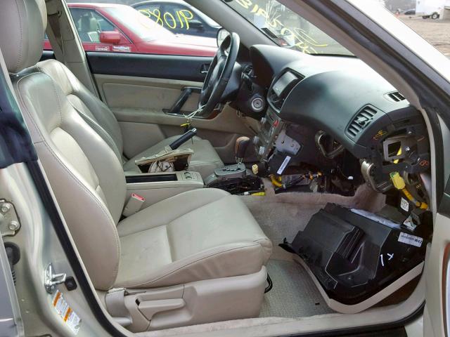 4S4BP62C257336094 - 2005 SUBARU LEGACY OUT CREAM photo 5