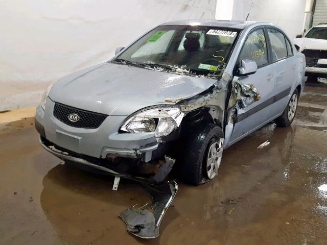 KNADE223896478499 - 2009 KIA RIO BASE BLUE photo 9