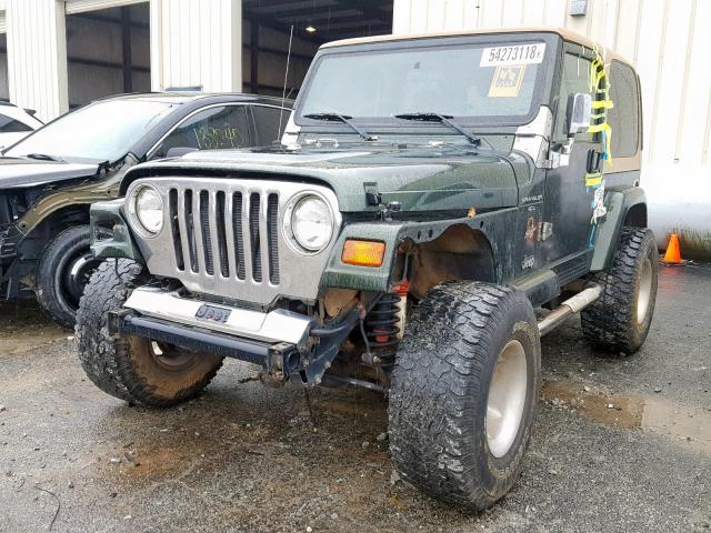 1J4FY49S8WP801834 - 1998 JEEP WRANGLER / GREEN photo 2