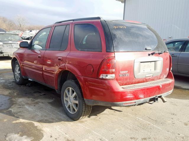 5GADT13S842399831 - 2004 BUICK RAINIER CX MAROON photo 3