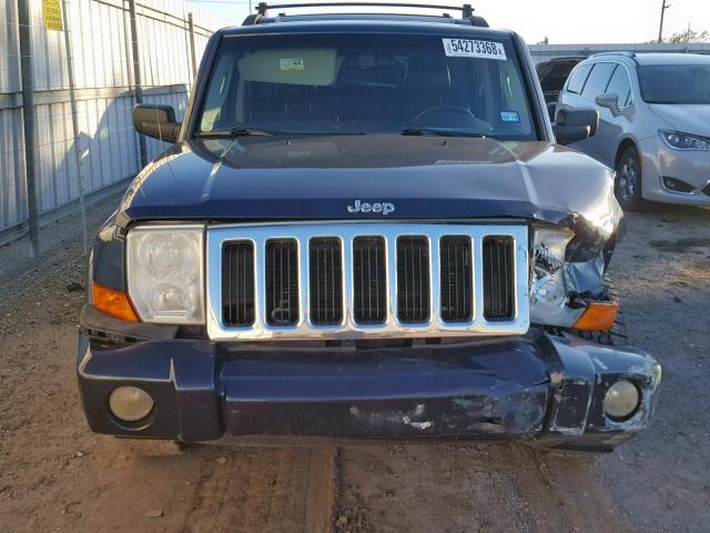 1J4RG4GK3AC127854 - 2010 JEEP COMMANDER BLUE photo 7