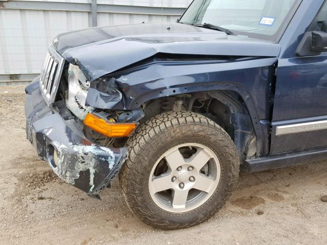 1J4RG4GK3AC127854 - 2010 JEEP COMMANDER BLUE photo 9