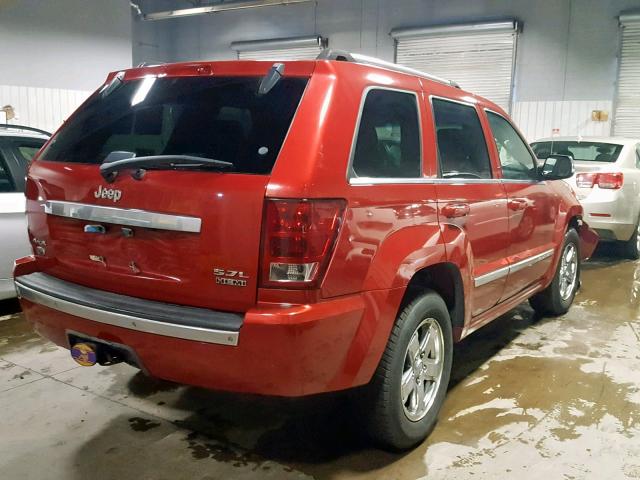 1J8HR682X6C100222 - 2006 JEEP GRAND CHER RED photo 4